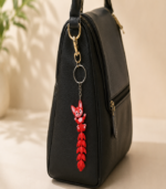 Articulated Fox Tail Keychain - Red - Image 3