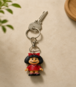 Cute Cartoon Girl Keychain - Image 4
