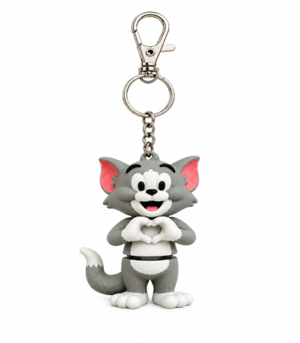 Cute Heart Cat Figure — view 4