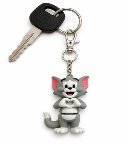 Cute Heart Cat Figure — view 3