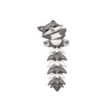 Articulated Fox Tail Keychain - Grey