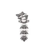 Articulated Fox Tail Keychain - Grey