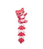 Articulated Fox Tail Keychain - Pink